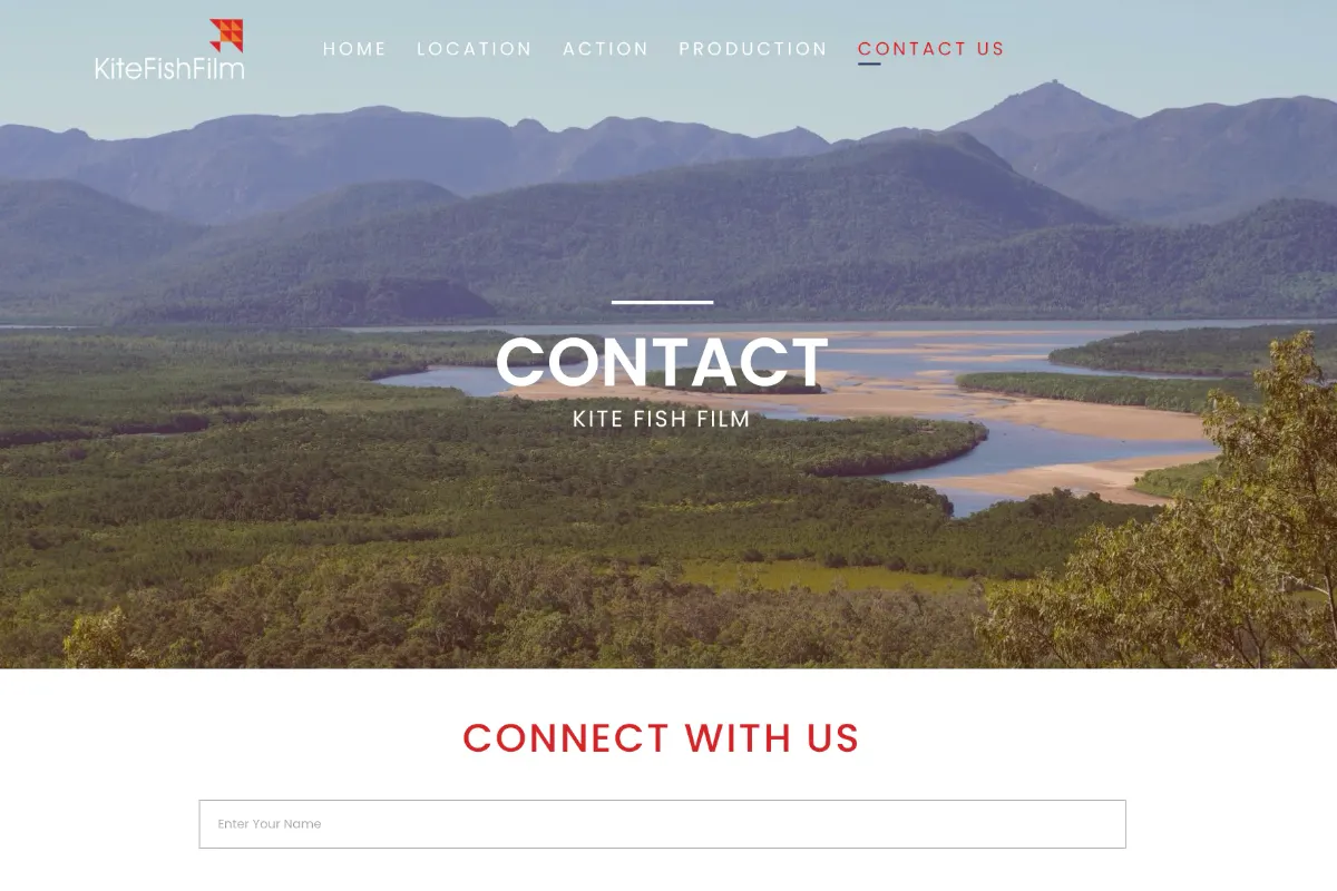 Kite Fish Film web site screenshot